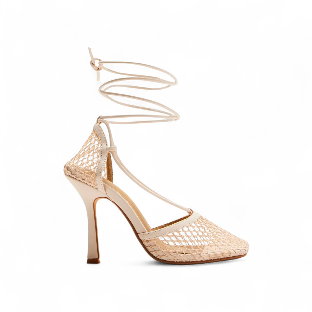 SHEIN Off White Mesh Pumps Size 9